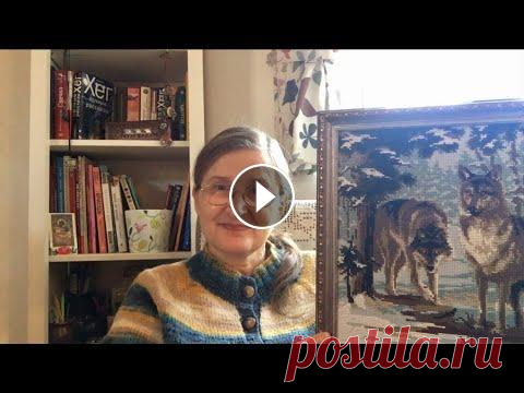 Новая Юбка Буфы спицами и Мои Волки. Новости Ажурной Рыбки. Вязание Вышивка Новости Ажурной Рыбки. Вяжу красивым ажурным узором юбку спицами вкруговую из русской пряжи Камтекс Премьера - 100% шерсть. Покажу свою вышитую крести...