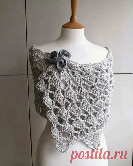 CARAMELO DE CROCHET: Estola calada