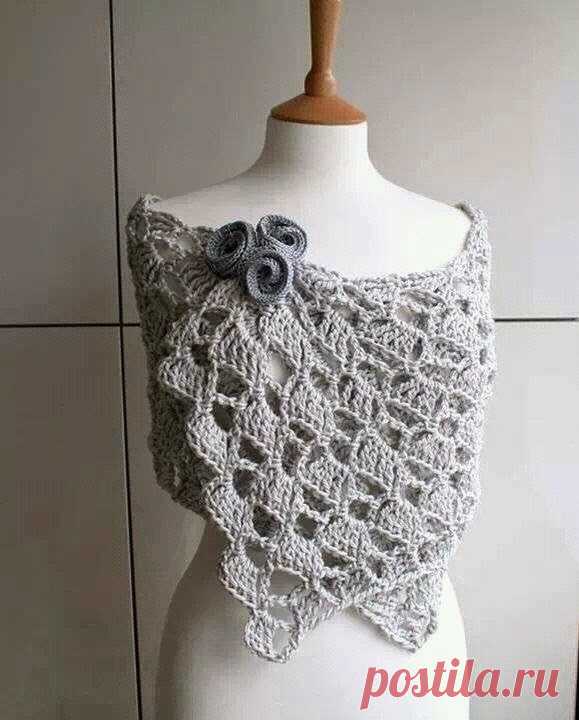 CARAMELO DE CROCHET: Estola calada