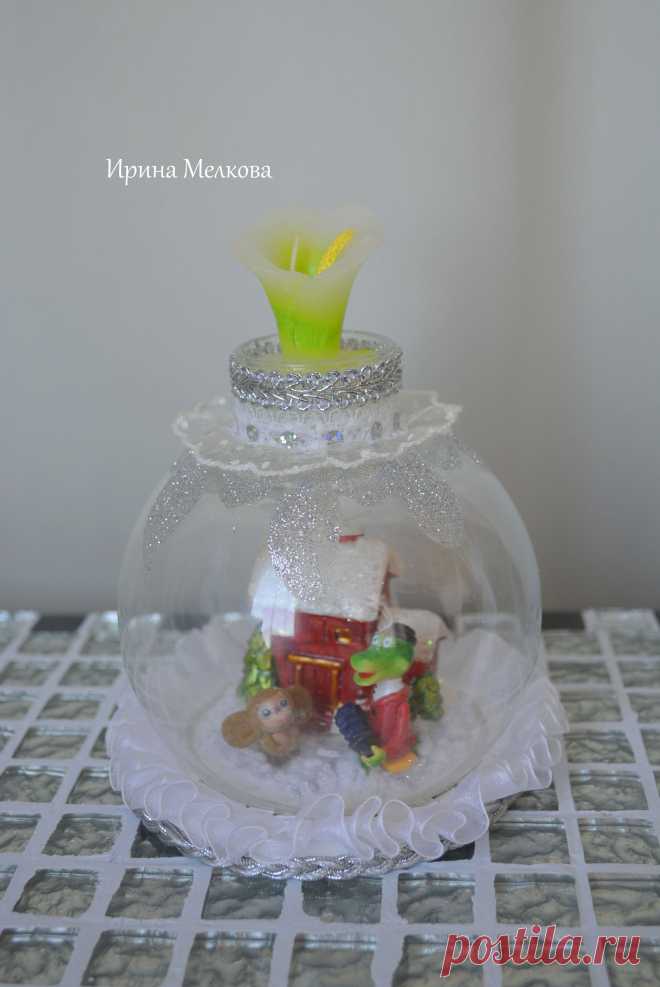 Подсвечник " Чебурашка" В наличии и на заказ  topiariiira.ru