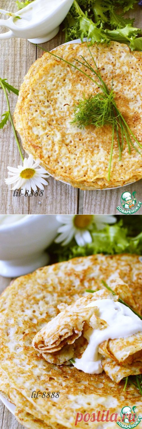Блины из сырого картофеля - кулинарный рецепт