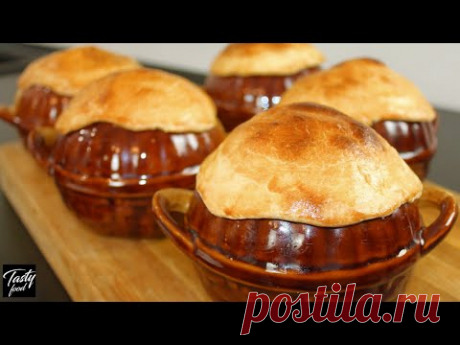 Жаркое славянское в горшочках с лепешками