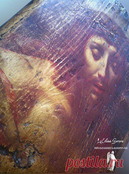 Панно. Лик Христа / Декупаж. Работы пользователей / PassionForum - мастер-классы по рукоделию