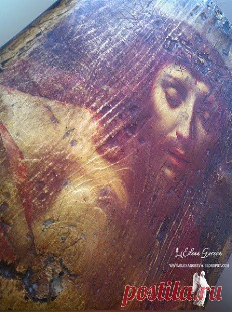 Панно. Лик Христа / Декупаж. Работы пользователей / PassionForum - мастер-классы по рукоделию