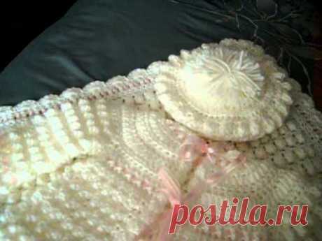 ▶ CROCHET BABY GIRLS LAYETTE - YouTube