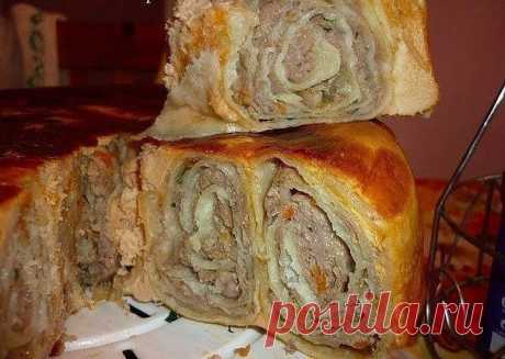 Пирог «Лаваш в заливке». Вкуснотища! А вот ленивее не придумаешь.