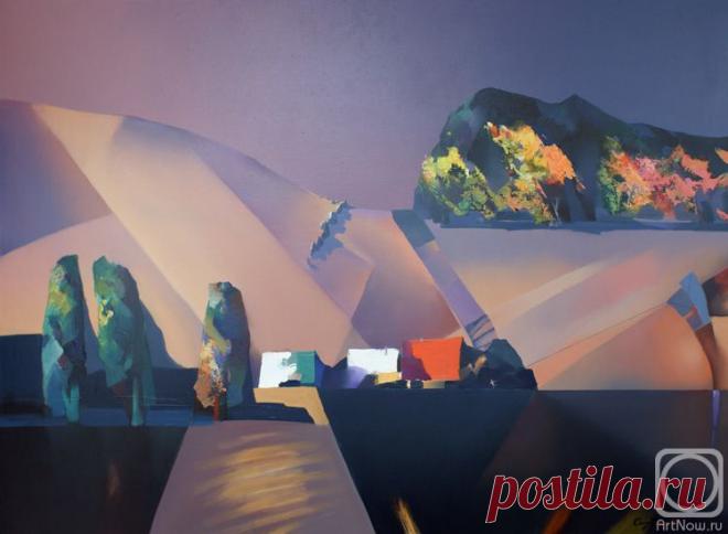 Пейзаж с воздушным змеем. Картины художника. Солдаткин Владимир Михайлович. Художники. Картины, картинная галерея, продажа картин