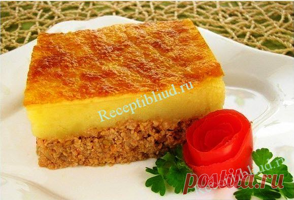 Запеканка с фаршем и картофелем