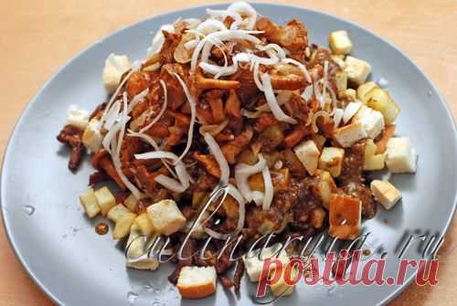 Теплый салат с лисичками | КУЛИНАРИЯ.РУ