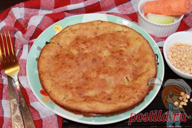 Гороховый пирог-лепешка. Вкусная замена хлебу - Пошаговые фото рецепты без дрожжей, без муки, без мяса, без масла, без яиц Гороховый пирог из двух видов муки подходит для обеда и завтрака. Он отлично заменяет хлеб и десерт. В нем много аромата и овощей.