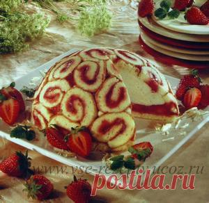 Клубничный торт «Шарлотта» (французская кухня) - Сладкие пироги и торты <!--if()-->- <!--endif--> - РЕЦЕПТЫ - Все рецепты