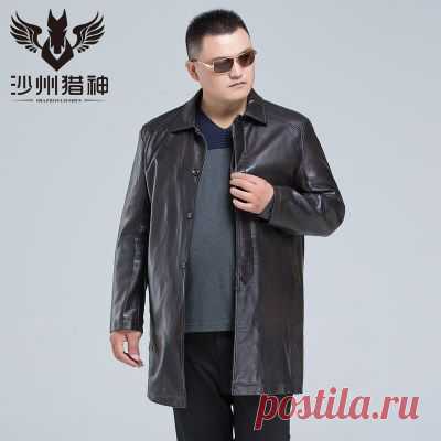 Длинная осенняя мужская куртка из искусственной кожи, искусственная кожа заказать с бесплатной доставкой из Китая, интернет-магазине товаров из Китая