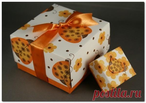 Как сделать подарочную коробочку без клея / Мастер-класс