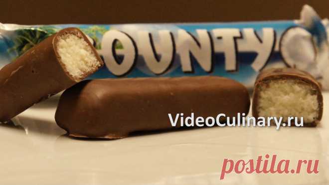 Шоколадный батончик Баунти - рецепт Бабушки Эммы Баунти - это шоколадный батончик. Как приготовить батончик Баунти? Бабушка Эмма и Даниэла делятся видео и фото рецептом Шоколадного батончика Баунти.