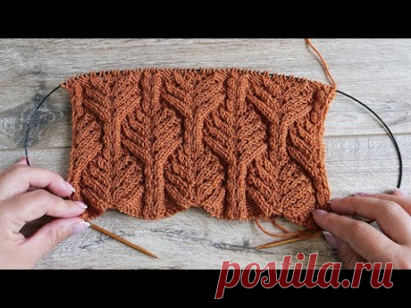 Красивый узор спицами | Beautiful knitting pattern