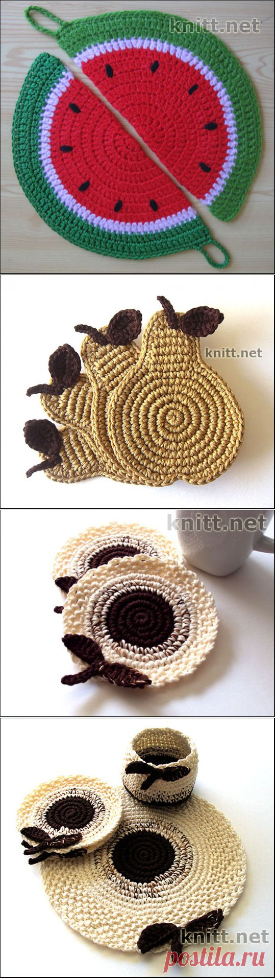 Декор для кухни крючком | knitt.net | Все о вязании