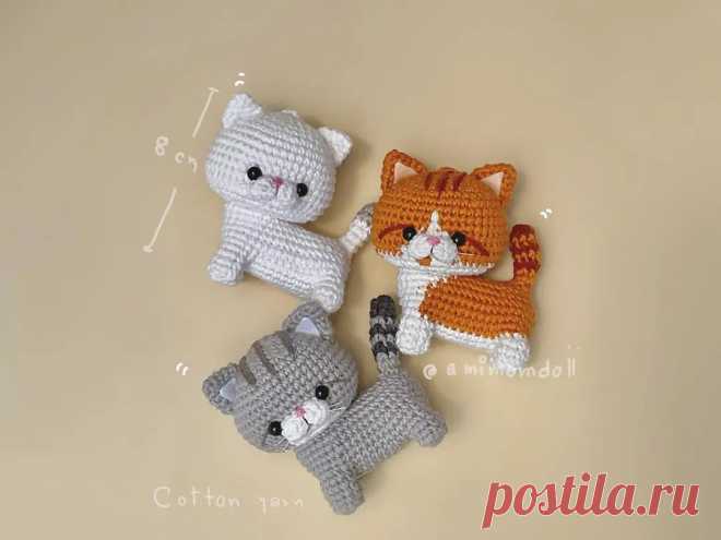 Бесплатная выкройка милого кота амигуруми – Amigurumi