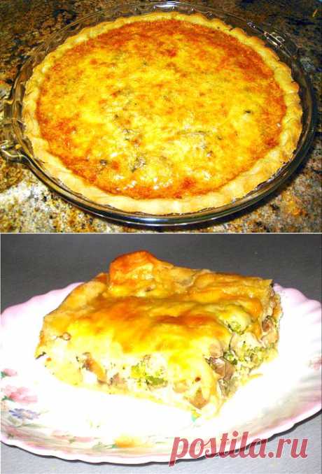 (+1) - Лоранский пирог с курицей и грибами | Любимые рецепты