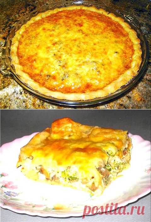 (+1) - Лоранский пирог с курицей и грибами | Любимые рецепты