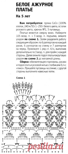 Схема на новогоднее платье