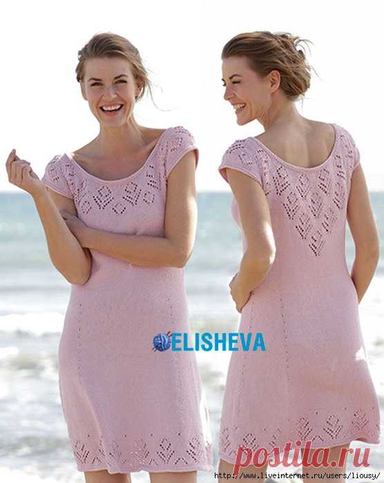 Летнее платье "Beach Date" от Drops Design вязаное спицами