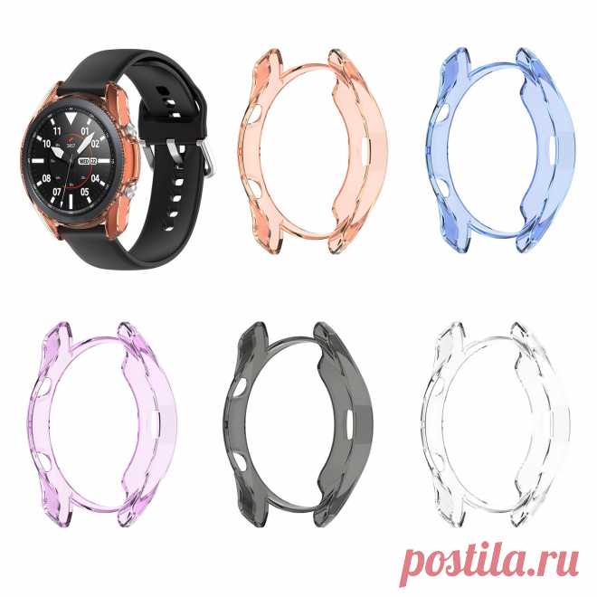 Bakeey Translucent Non-Yellow Soft TPU Shockproof Watch Case Cover for Samsung G - US$4.49