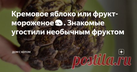 Кремовое яблоко или фрукт-мороженое😳. Знакомые угостили необычным фруктом