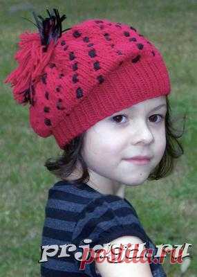 Детская шапка спицами