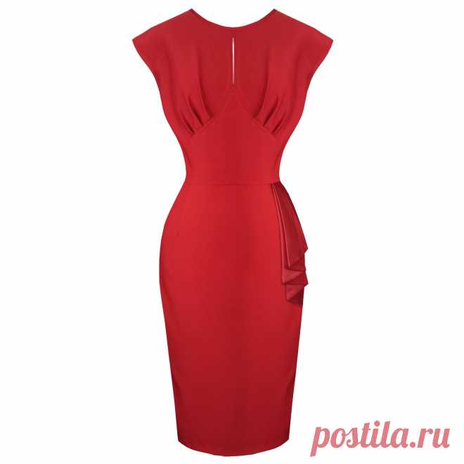 Hell Bunny Bernadette Red Pencil Dress | Plus Size Dresses | Starlet Vintage