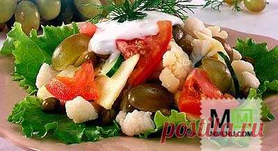 Салат из цветной капусты с яблоками - кулинарный рецепт. Миллион Меню