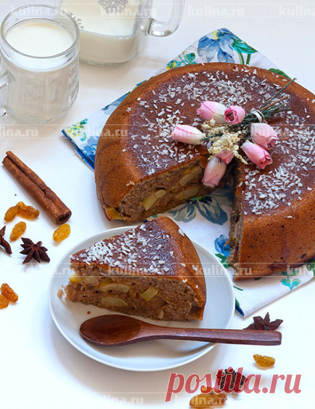 Пирог с яблоками и корицей – рецепт приготовления с фото от Kulina.Ru