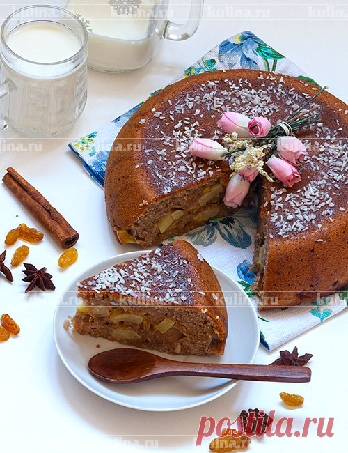 Пирог с яблоками и корицей – рецепт приготовления с фото от Kulina.Ru