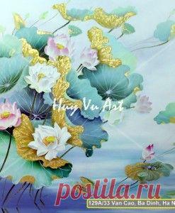 Божественная Lotus - Lotus Flower картины маслом образуют самый красивый