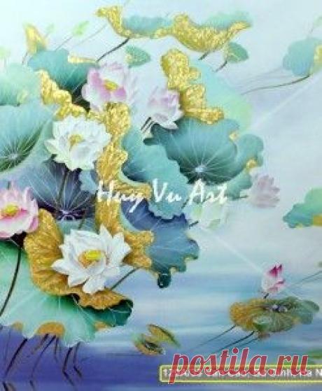Божественная Lotus - Lotus Flower картины маслом образуют самый красивый