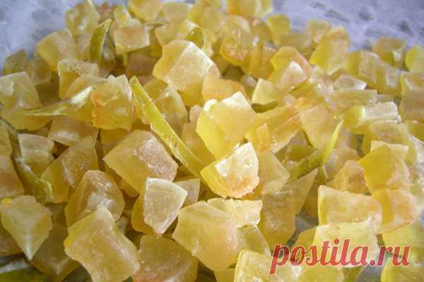 Цукаты из арбузных корок — рецепт с пошаговыми фотографиями на Foodclub.ru