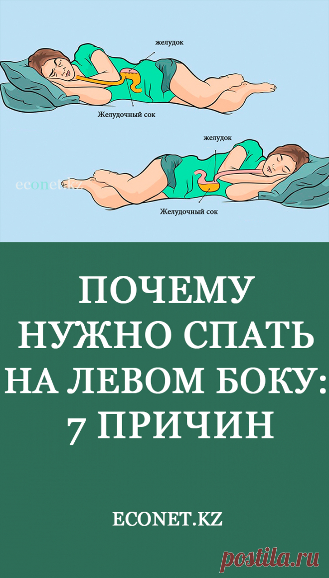 Почему нужно спать на левом боку: 7 причин

Полноценный сон - залог здоровья для любого человека. В каком положении лучше спать и как влияет положение тела во сне на работу организма, поговорим сегодня.