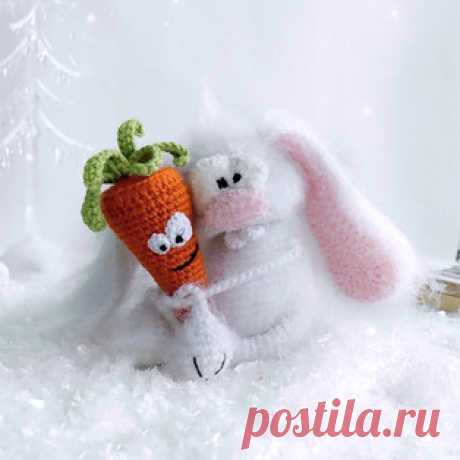 Заяц (магнит) амигуруми. Схемы и описания для вязания игрушек крючком! Бесплатный мастер-класс &quot;Заяц (магнит)&quot; от Светланы Малярик по вязанию зайчика крючком. Высота вязаной игрушки примерно 9,5 см. Для изготовл…