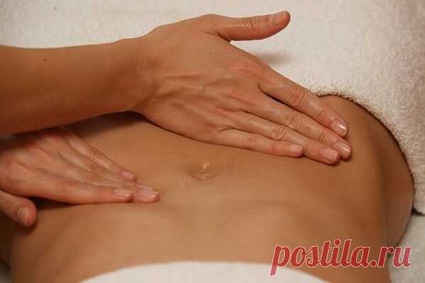 Массаж живота.