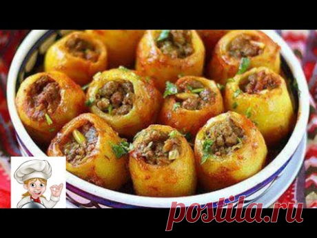 Самый вкусный фаршированный картофель.