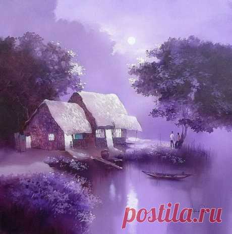 Вдоль реки Меконг задумалась Луна. Данг Кан (Dang Can)