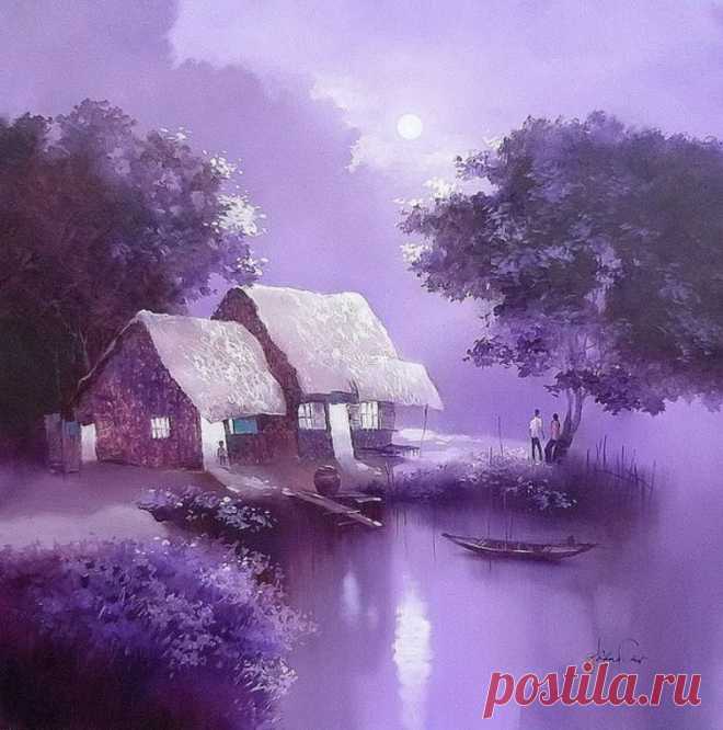 Вдоль реки Меконг задумалась Луна. Данг Кан (Dang Can)