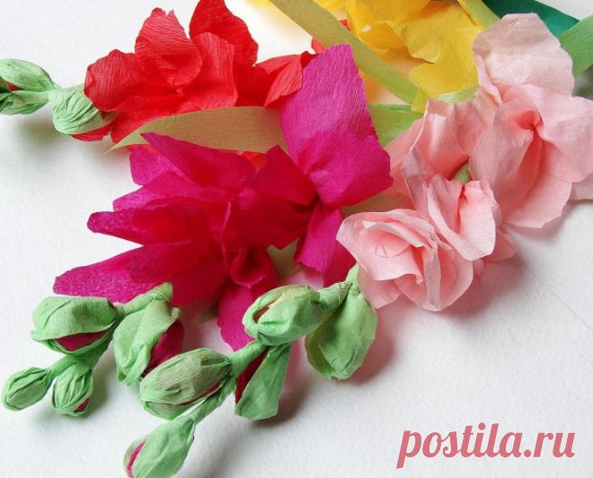 Как сделать цветы из бумаги своими руками