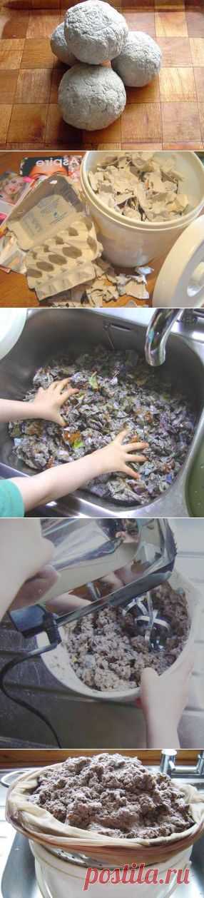 Папье-маше из яичных лотков и глянцевых журналов