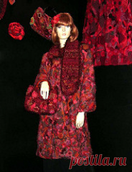 red freeform coat | Flickr - Photo Sharing!