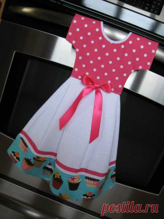 Dish Towel Dress for Oven Door Sweet Tooth Cupcake от buyhand
