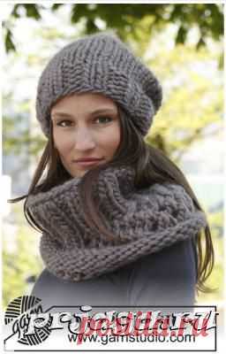 Головные уборы спицами от DROPS