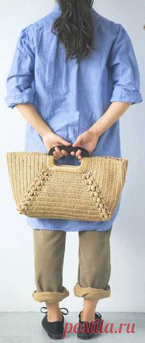 Сумка-"кошелка" крючком