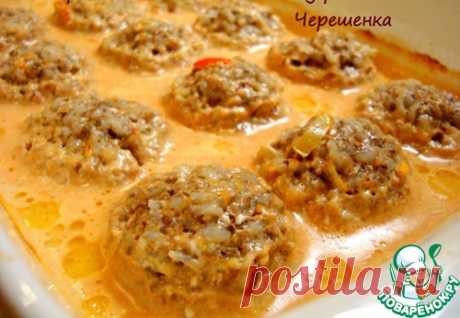 Тефтели с грибами в томатно-сметанном соусе