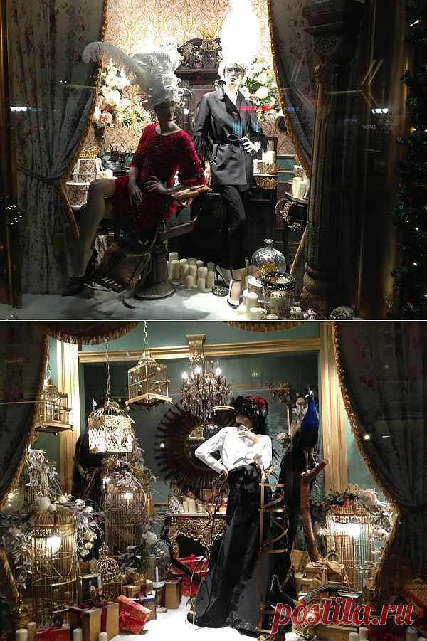 Гламурненько.ру » Новогодние витрины в ЦУМе