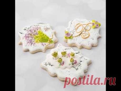 How to Make Dimensional Stone Marble Cookies 🍵🌿💐